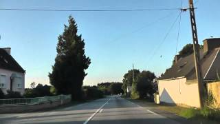 preview picture of video 'Driving Along The N164 From Chateaulin, Finistère To Keranflec'h, Côtes-d'Armor, Brittany, France'