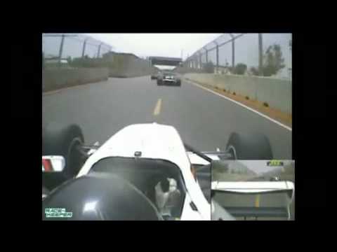 Formula 2 Marrakech, Morocco - Ricardo Teixeira Airborne Crash - . Onboard with Paul Rees