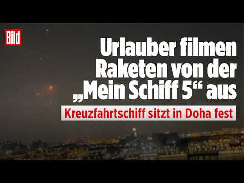 LUFTALARM ÜBER DEM URLAUBSPARADIES: „Mein Schiff 5“ sitzt in Doha fest