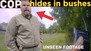 Cop hides in bushes to spy on family and this happens