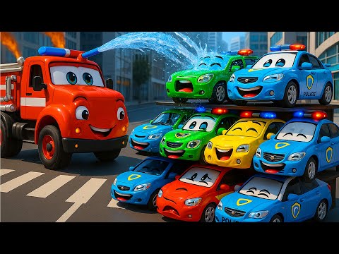 The Lost Medicine Rescue! 💊🚑 | Police Car & Friends Rescue Cars Cartoon