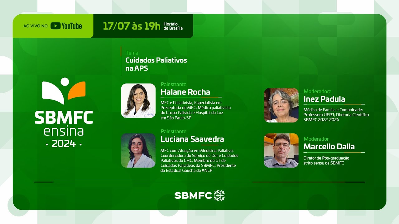 SBMFCensina 2024 - Cuidados Paliativos na APS