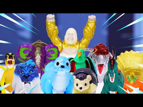 【公式】ゴリラからの大逃走!? アニア 動物と恐竜のクリスマスストーリー! Ania Stop Motion Animation｜おはなし｜子ども向け｜アニアキングダム