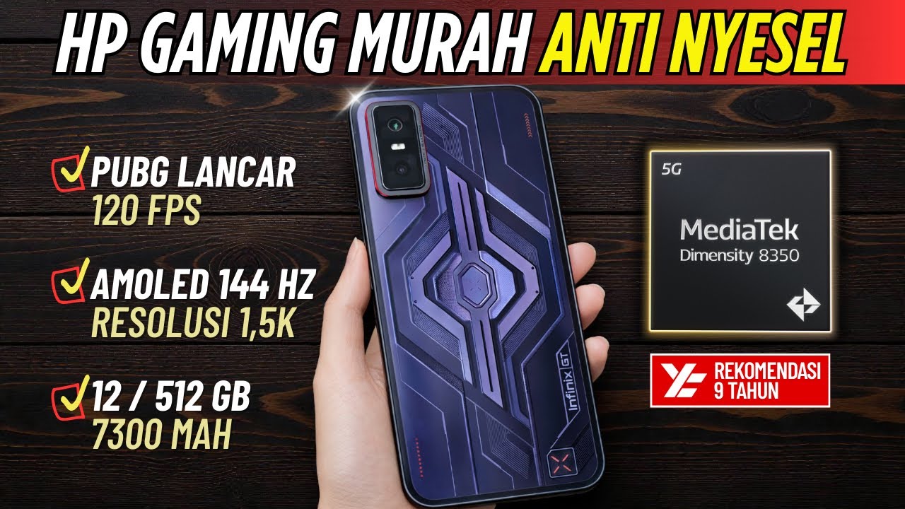 TOP 5 HP CHIPSET GAMING MURAH [1 - 3 Juta] BUAT 2026