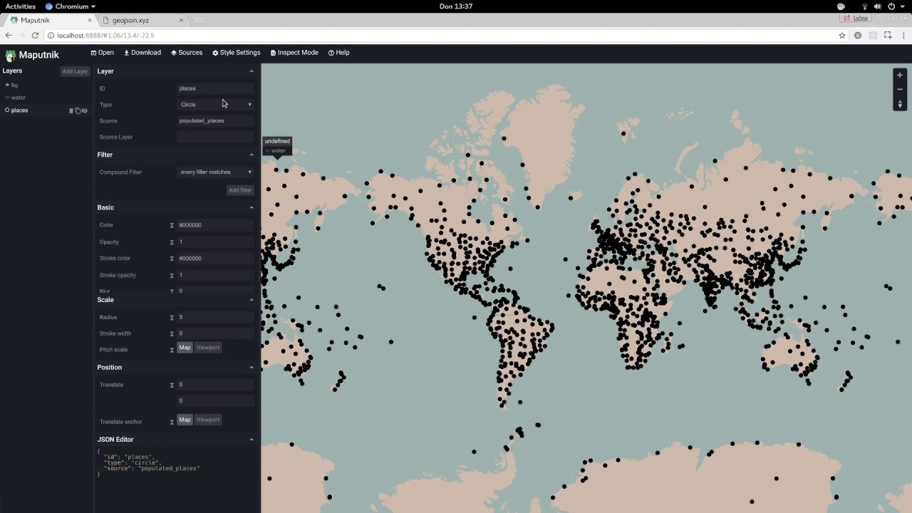 Maputnik - Style GeoJSON Files