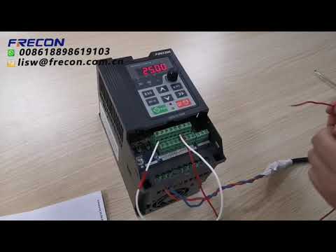 How to use butoon control speed how to set  Frecon  VFD VSD frequency inverter ac drive