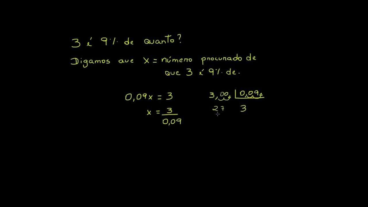 Calculando porcentagens