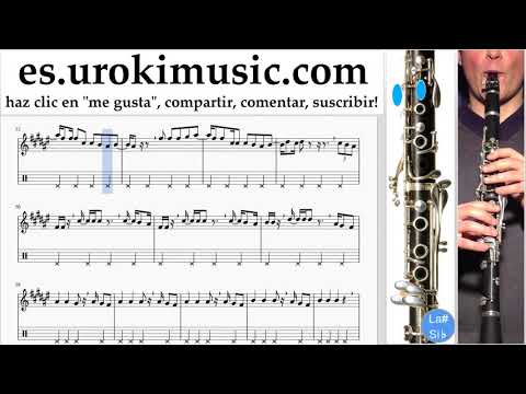 Tutorial de Clarinete Luis Fonsi, Stefflon Don - Calypso Clases Notas um-ih927