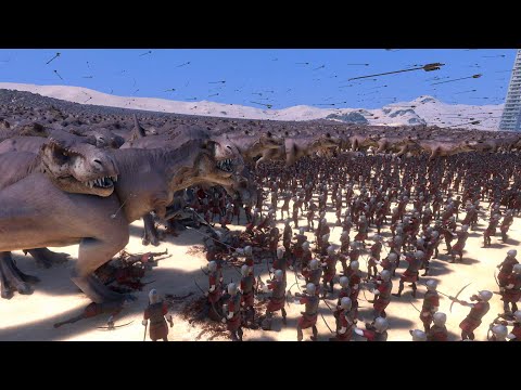 10.000 TREX vs 20.000 ARCHERS - Ultimate Epic Battle Simulator
