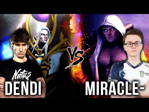 Most Legendary Player Dendi vs Most Insane Player Miracle- EPIC Invoker Battle - Dota 2 - 7.19 Patch