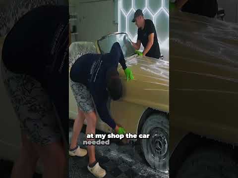 She Almost Sold Her Husband’s 1955 Mercedes for $1,000 #carwash #cardetailing #carcleaning