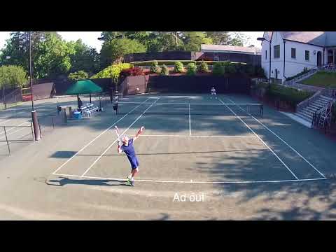 Senior Tennis - Jimmy Parker vs Fred Drilling, No. 1 vs No. 2, Men's 75 Singles
