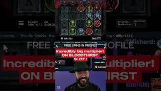 Big Multiplier! Bloodthirst Online Slot ! #slotmachine #casino #shorts