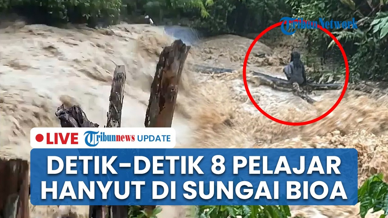 LIVE: Detik-detik Mencekam 8 Pelajar SMAN 1 Lebong Hanyut di Sungai Bioa Maceak 3 Tewas & 5 Selamat