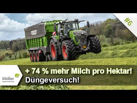 Düngeversuch zeigt: + 74 % mehr Milch pro Hektar durch Grünlanddüngung! Grünland verbessern #6/16