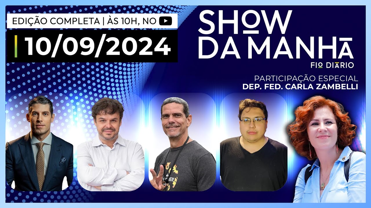 SHOW DA MANHÃ - MARCO ANTÔNIO COSTA, ADRILLES, DIDI RED PILL E DANIEL MIORIM - 10/09/2024