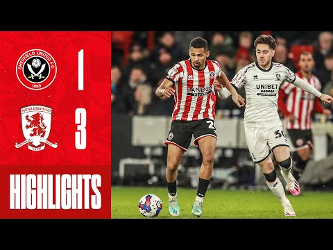 Archer goals down Blades | Sheffield United 1-3 Middlesbrough |  EFL Championship highlights