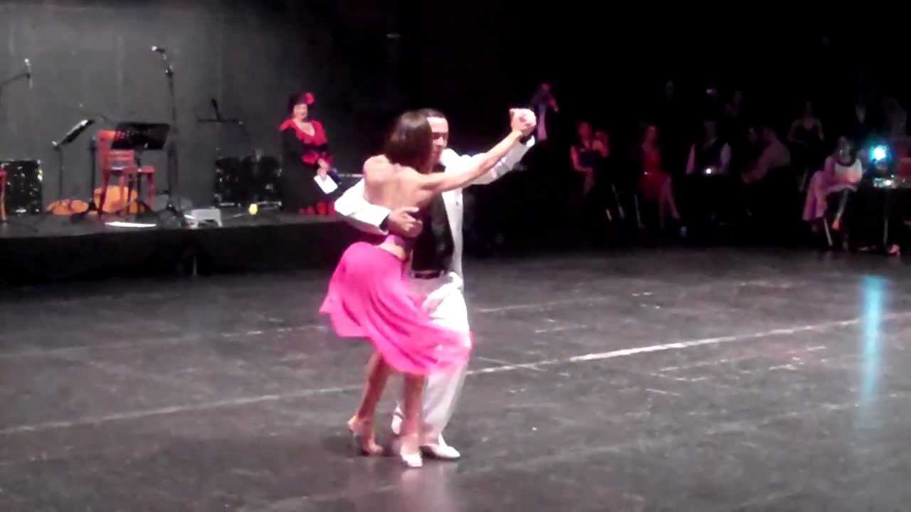 Gustavo Rosas and Gisela Natoli performing a gorgeous milonga at the New Zealand Tango Festival 2012