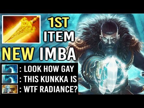 NEW IMBA BUILD RADIANCE Kunkka 1st Core Item Most Cancerous Style Top Rank Gameplay by Zyd Dota 2