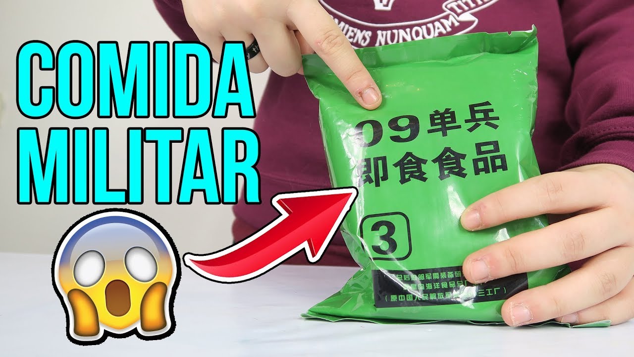 Probando COMIDA DE SUPERVIVENCIA MILITAR muy EXTRAÑA
