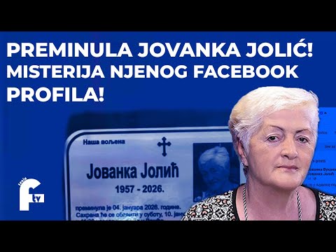 PREMINULA JOVANKA JOLIĆ! MISTERIJA NJENOG FACEBOOK PROFILA!