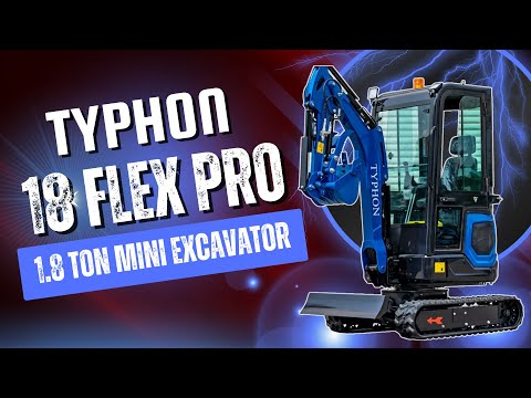 TYPHON 18 FLEX PRO Review | Ultimate Mini Excavator with 12 Attachments | TYPHON Machinery | 2025