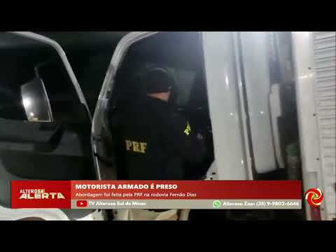 Motorista armado é preso em Santo Antônio do Amparo