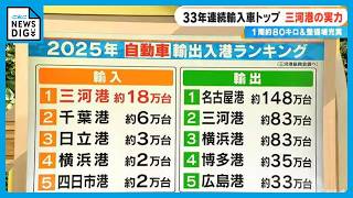 テスラ本格輸入開始 改めて愛知･三河港の実力がスゴイ…33年連続輸入車数トップの理由は？1周約80キロの巨大な敷地