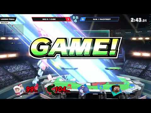 Border Brawl 4 - Big D + Cube Vs. Sam + pacstreet - Losers Finals - SSBU Doubles