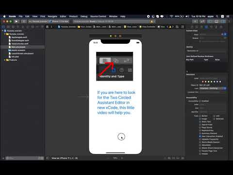 xCode 11.4 - Assistant Editor Button