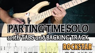 ROCKSTAR | PARTING TIME GUITAR SOLO with TABS and BACKING TRACK | ALVIN DE LEON (2019)