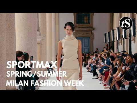 SPORTMAX | Spring Summer | Milan Fashion Week MFW | tooStylish Fashion Show Runway Review [4K]