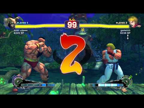 SSFIV mimi umeee(Zangief) vs gameinn(Ken)