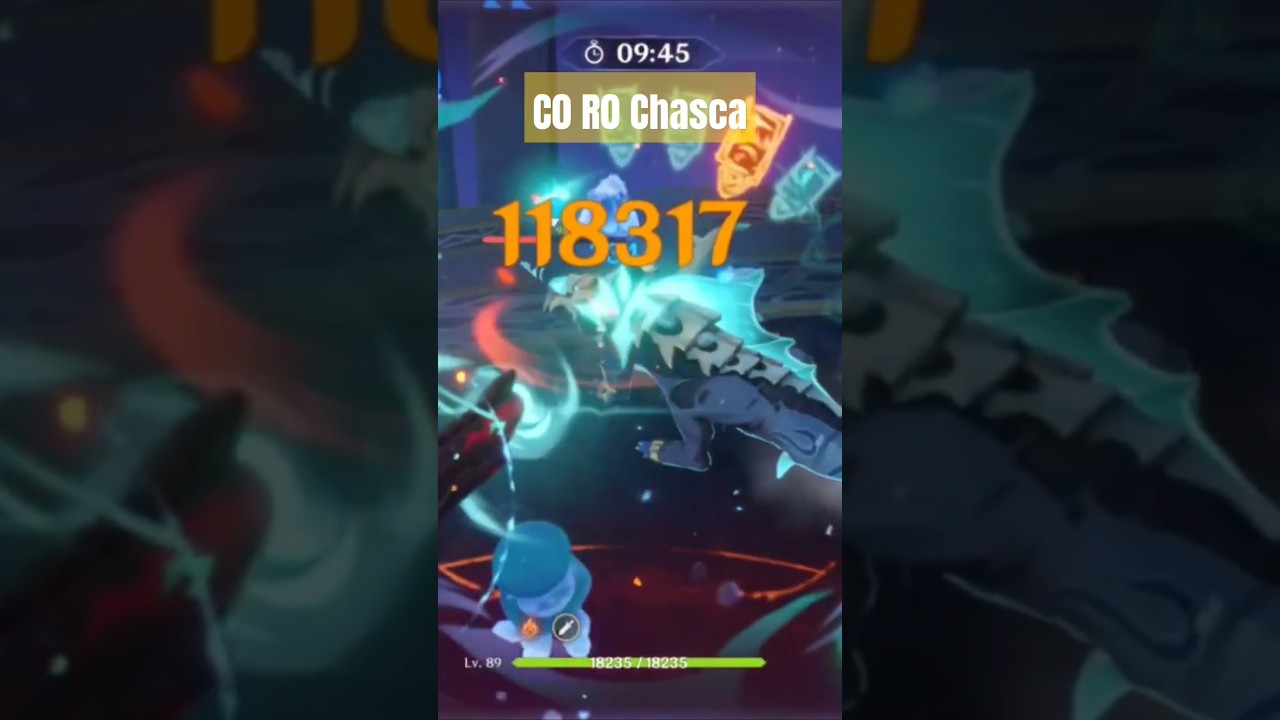 C0R0 Chasca insane DMG #chasca #genshin #newabyss #hoyocreators