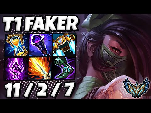 T1 Faker AKALI vs AZIR [ MID ] Patch 12.12 Korea Challenger ✅