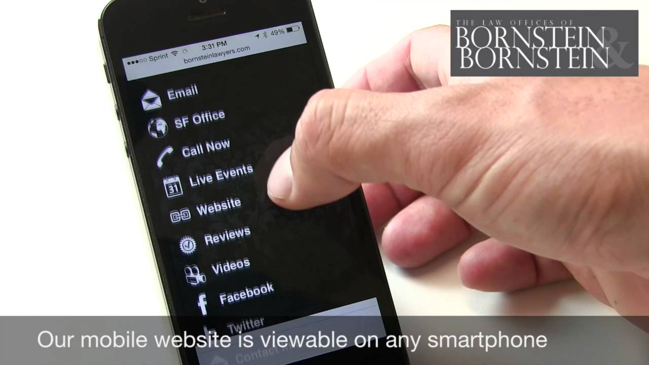 Get the Bornstein Lawyers mobile app for iPhones