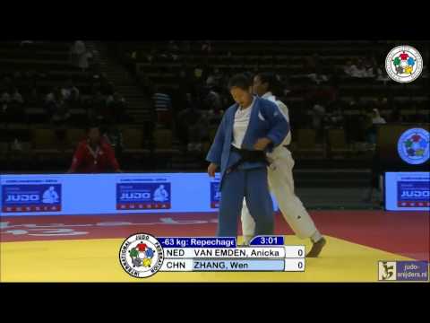Judo 2013 Grand Prix Abu Dhabi: van Emden (NED) - Zhang (CHN) [-63kg] rep