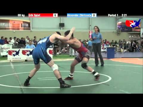 Erik Spjut vs. Alexander Chiricosta at 2013 ASICS University Nationals - FS