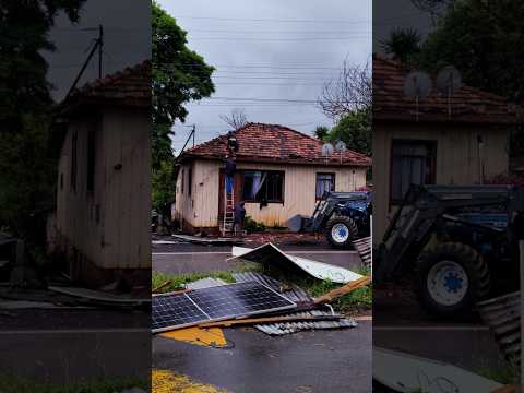 Fortes chuvas causam estragos na zona rural de Francisco Beltrão #bomdiaruraltv
