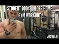 STUDENT BODYBUILDER HOME GYM WORKOUT!
