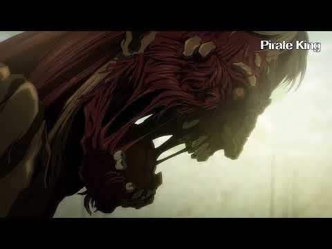 English Dubbed! Eren uses the War Hammer titan power to fight Reiner And Galliard Attack On Titan