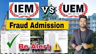 IEM & UEM Kolkata Seat Booking Scam | Fraud Admission ⚠️Be Alert Everyone.