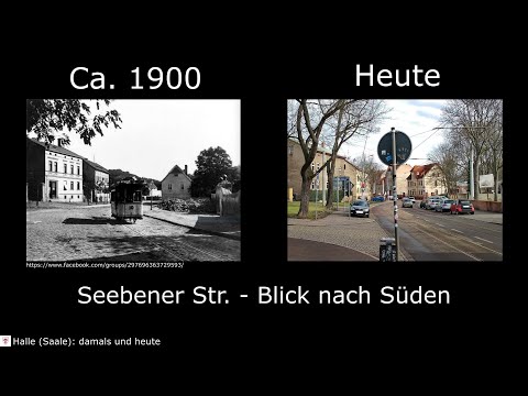 Halle (Saale) damals vs. heute #35