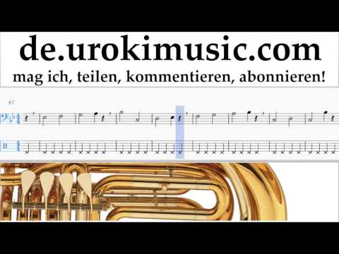 Tuba Lernen Lukas Graham - 7 Years Tabulatur Teil#1 Übungen um-i995