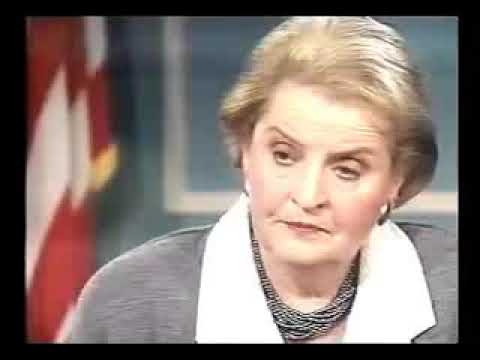 Madeleine Albright: Deaths of 500,000 Iraqi children worth Iraq's non existent WMD's