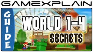 Paper Mario Sticker Star: World 1-4 Guide & Walkthrough (Puzzles & Secrets)