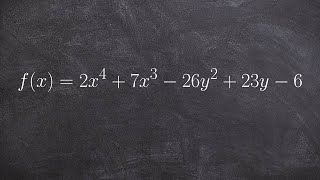 Find All the Zeros of a Polynomial To the Fourth Gegree