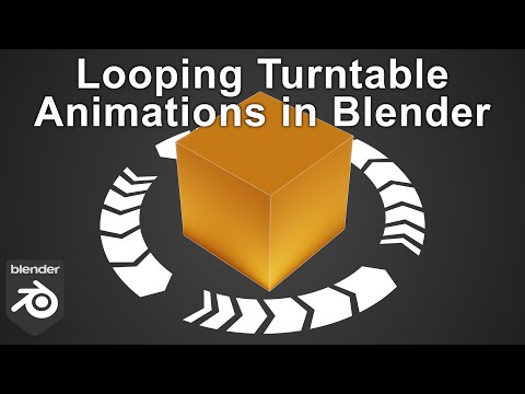 Create a Looping Turntable Animation in Blender