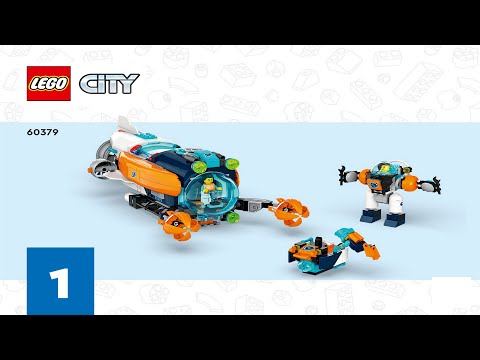 LEGO instructions - City - Arctic - 60379 - Deep-Sea Explorer Submarine (Book 1)