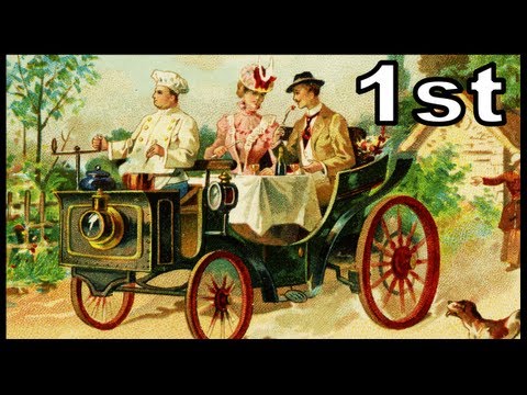 Earliest Cars On Trade Cards 1894-1898 Le Bon Marche